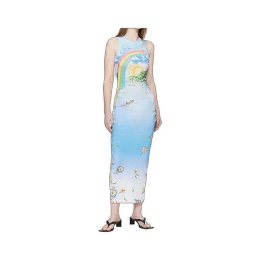 Round Neck Printed Dress