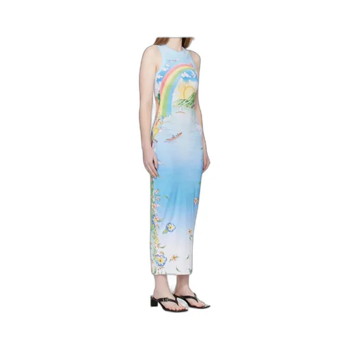 Round Neck Printed Dress