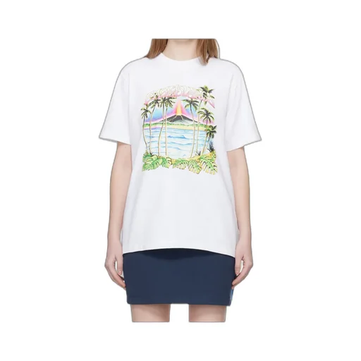 Casablanca Volcano Print T-Shirt
