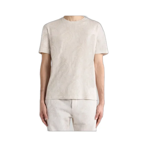 Cotton T-Shirt With Arnica Motif