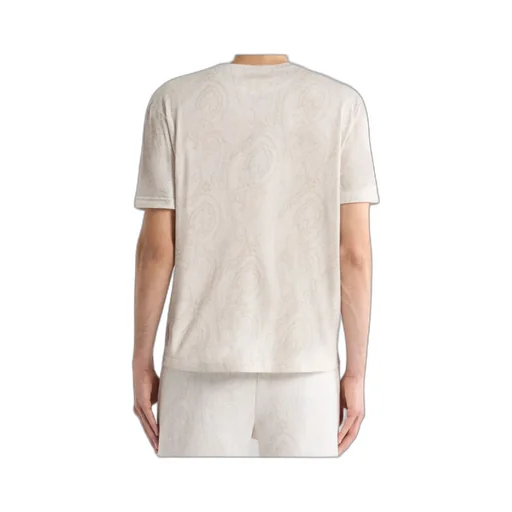 Cotton T-Shirt With Arnica Motif