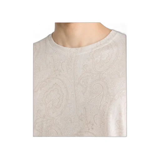 Cotton T-Shirt With Arnica Motif