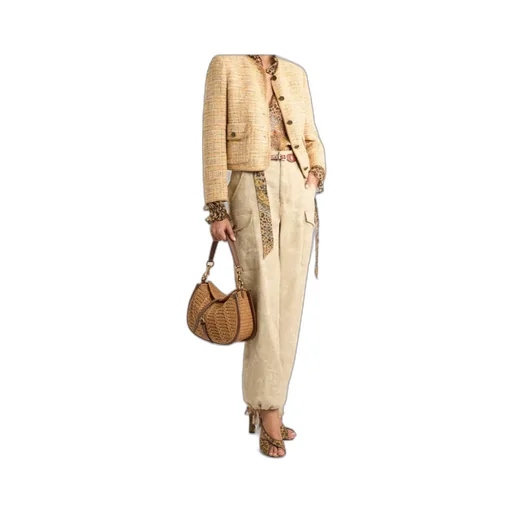 Etro Paisley And Animal Printed Scarf Chiffon Blouse