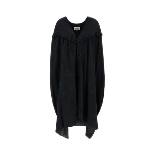 Mm6 Maison Margiela V-Neck Midi Dress