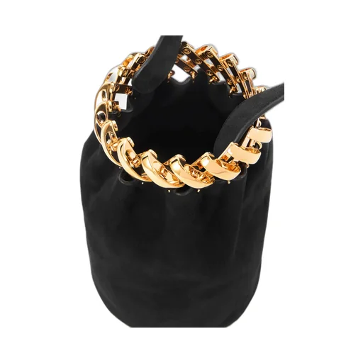 Suede Bucket Clutch