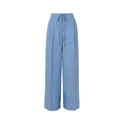 Linen Wide-Leg Casual Pants