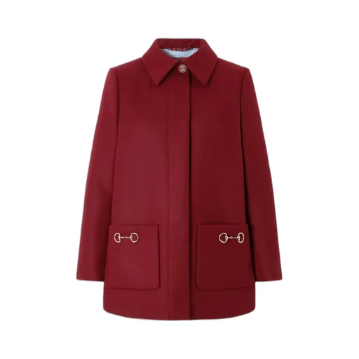 Horsebit Wool Coat