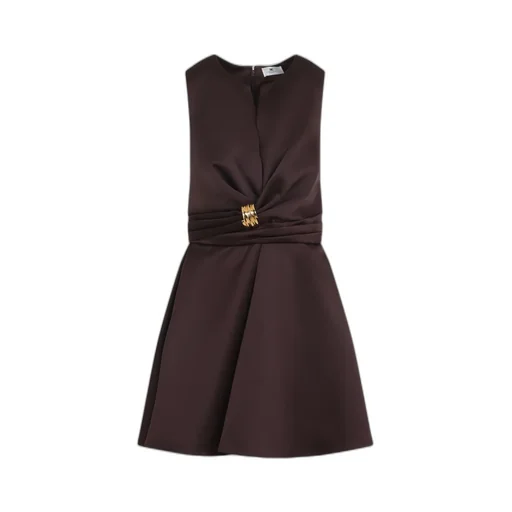 Elisabetta Franchi Duchess Satin Dress