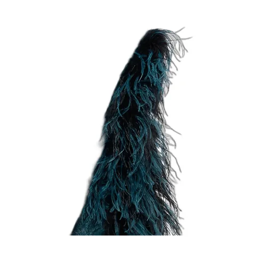 Feather-Trimmed Dress