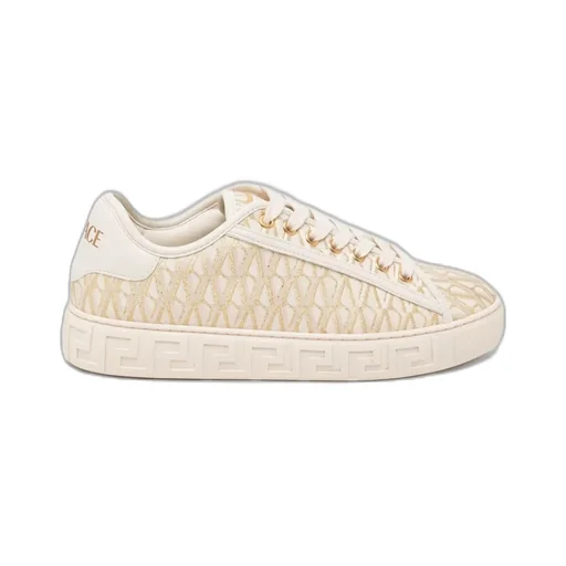 Greca-Jacquard Canvas Sneakers