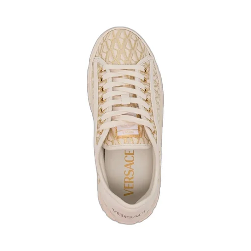 Greca-Jacquard Canvas Sneakers