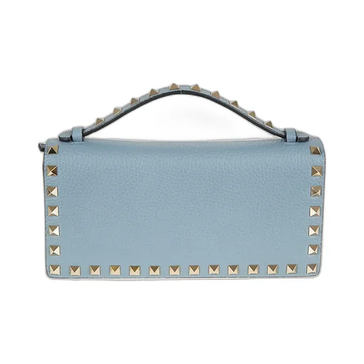 Valentino Garavani Rockstud Foldover Top Mini Clutch Bag