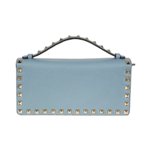 Valentino Garavani Rockstud Foldover Top Mini Clutch Bag