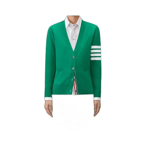 Four-Bar Fine-Merino Wool Cardigan