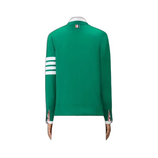 Four-Bar Fine-Merino Wool Cardigan