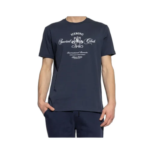 Iceberg Bear Printed Crewneck T-Shirt