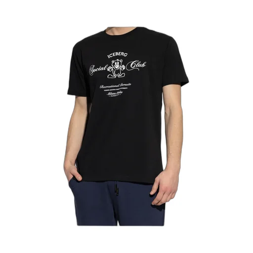 Iceberg Bear Printed Crewneck T-Shirt