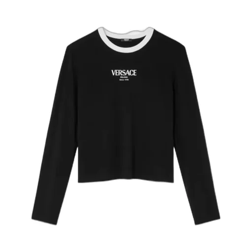 Versace Long Sleeved Crewneck Top