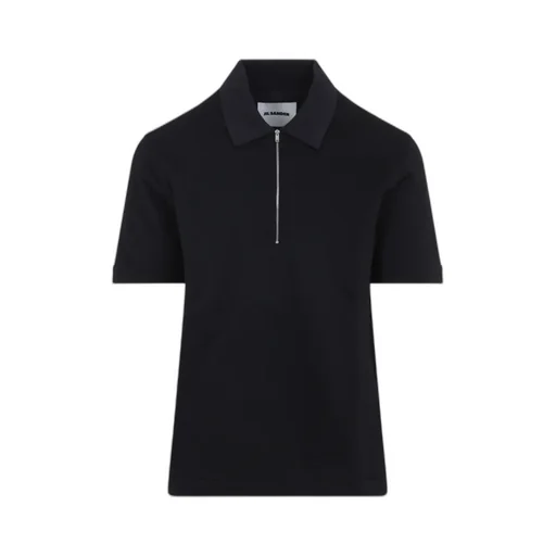 Jil Sander Short Sleeve Knitted Polo Shirt
