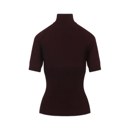 AlaÏA Ribbed High Neck Top