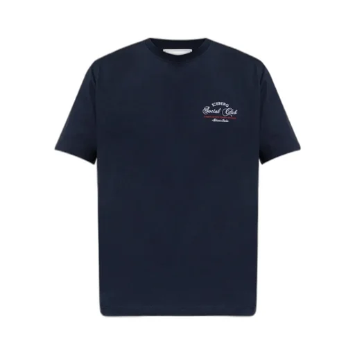 Iceberg Logo Embroidered Crewneck T-Shirt