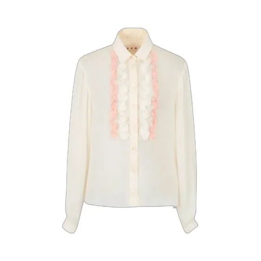 Marni Ruffled Georgette Shirt