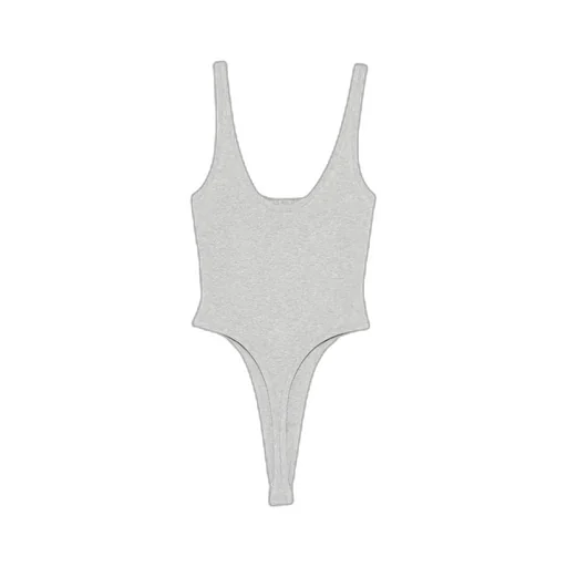 Versace Logo-Embroidered Ribbed Bodysuit