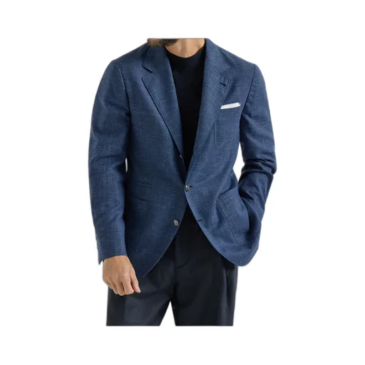Prince Of Wales Patch-Pocket Blazer