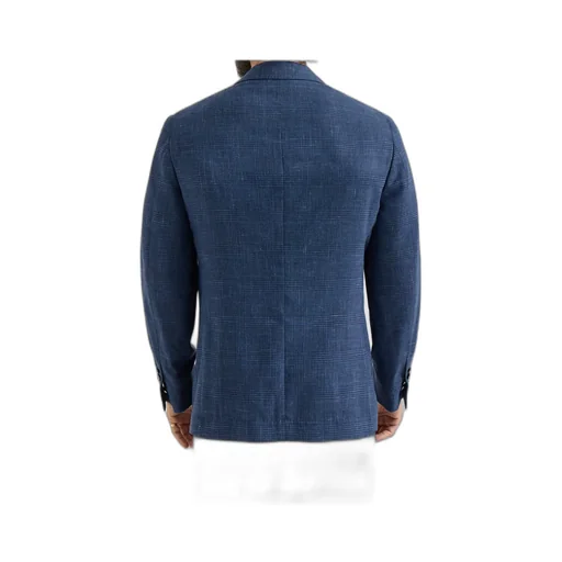 Prince Of Wales Patch-Pocket Blazer