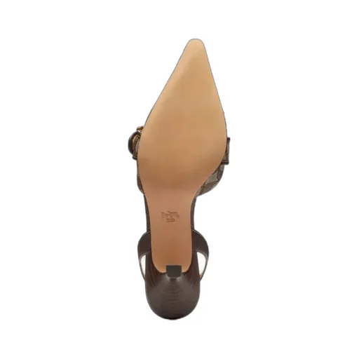 Monogram-Jacquard Slingback Sandals