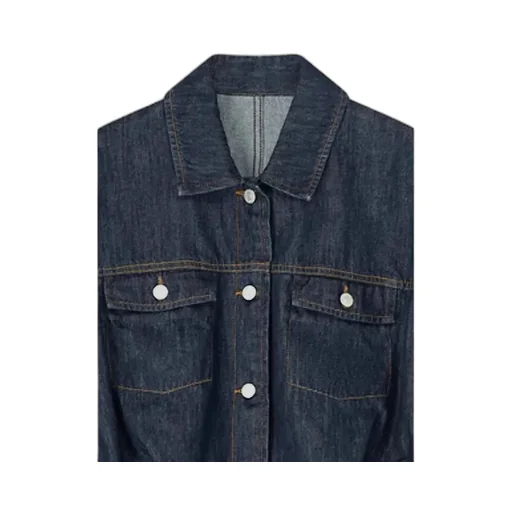 Long-Sleeved Denim Jacket