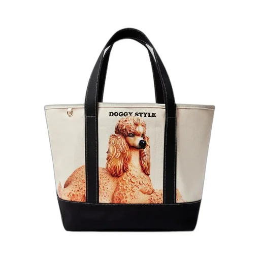 Dog-Print Tote Bag