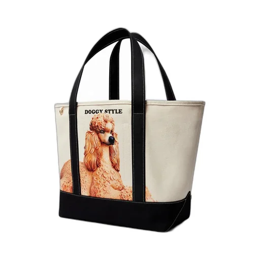 Dog-Print Tote Bag
