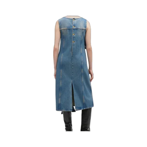 Light Rigid Denim Dress