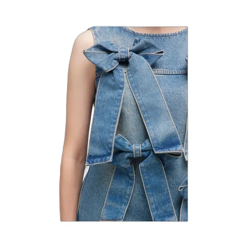 Light Rigid Denim Dress