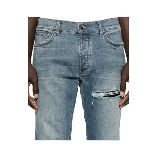 Broken Copper Design Jeans