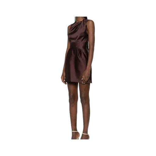 Draped Sleeveless Mini Dress