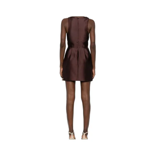 Draped Sleeveless Mini Dress