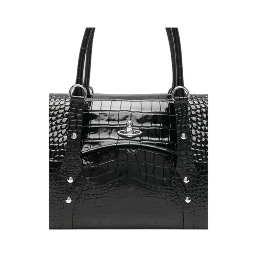 Vivienne Westwood Textured Flap Shoulder Bag