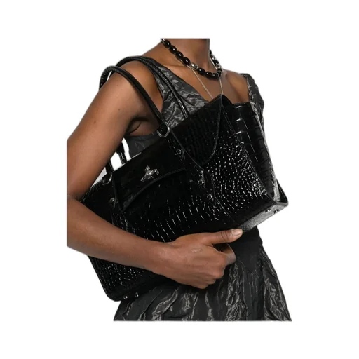 Vivienne Westwood Textured Flap Shoulder Bag