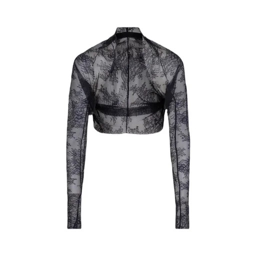 Alberta Ferretti Long Sleeve Lace Top