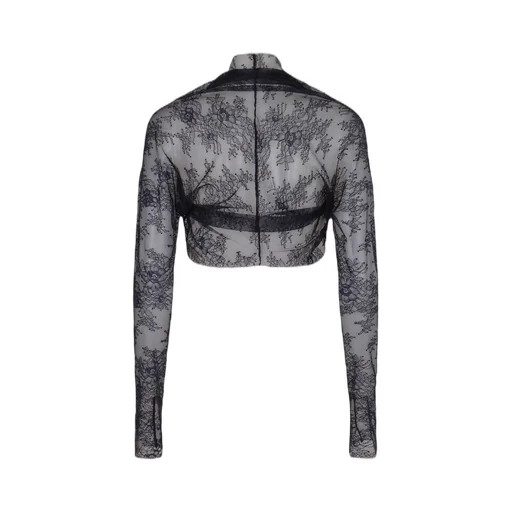 Alberta Ferretti Long Sleeve Lace Top