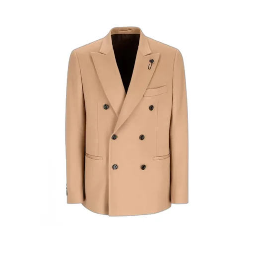 Double-Breasted Peak-Lapel Jacket