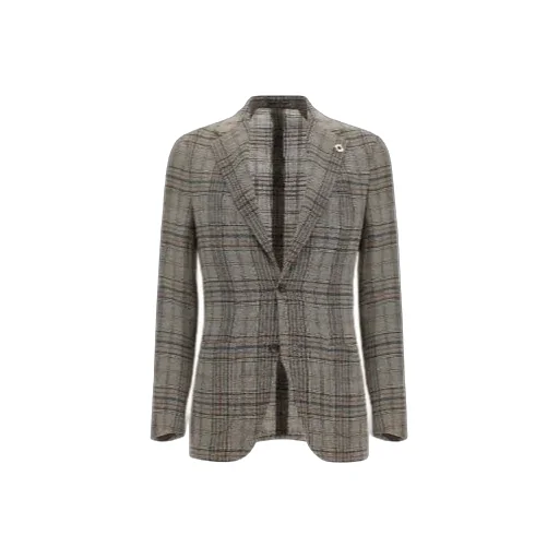 Checked Single-Breasted Blazer