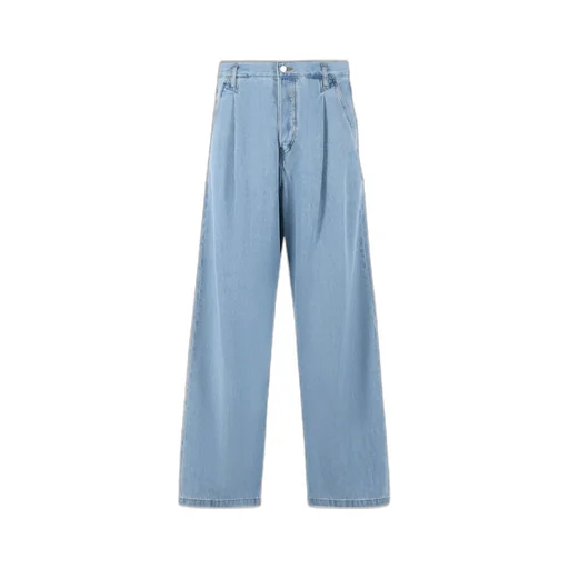 Dries Van Noten Logo Patch Pleated Jeans