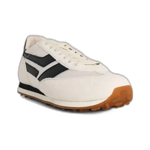 White Leather Blend Sneakers Mick