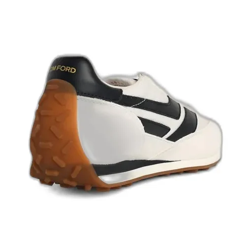 White Leather Blend Sneakers Mick