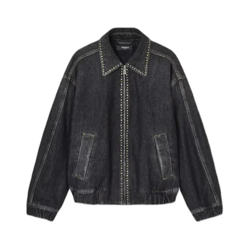 Versace Embellished Denim Blouson