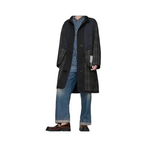 Reversible Checked Coat