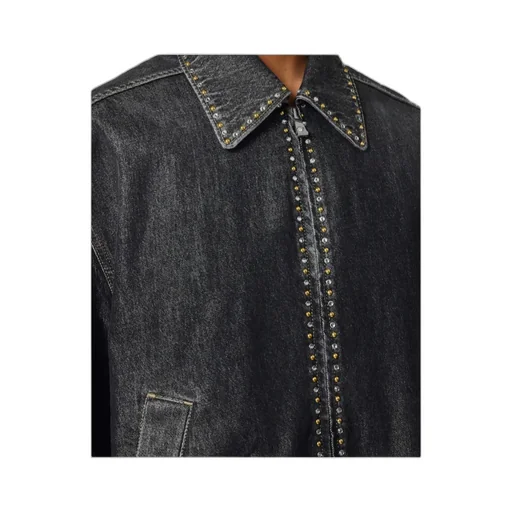 Versace Embellished Denim Blouson